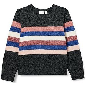 Bestseller A/s Nmfnoanni Ls Knit Filles Tricot Pull, Encre Inde, 98