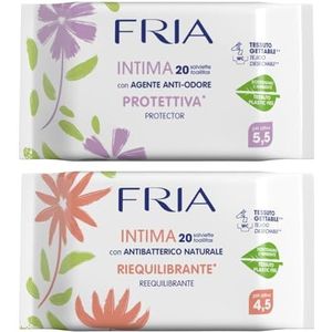 Fria Lot de 20 lingettes avec Relieve Complex