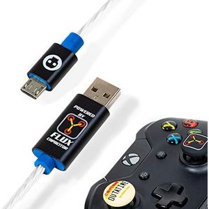 Micro-USB-kabel voor snel opladen met handgrepen voor de duim terug naar de toekomst, micro-USB-kabel/snellaadkabel, 1,5 m met afstandsbediening PS4 of Xbox terug naar de toekomst
