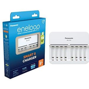 Panasonic Eneloop Oplader voor 8 batterijen - BQ-CC63E