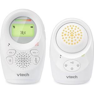 VTech DM1212 Digitale audio babyfoon met DECT-intercomtechnologie, geluidsniveau-indicator, temperatuursensor, sterrenhemel nachtlampje en nog veel meer, met ouder- en babyunit