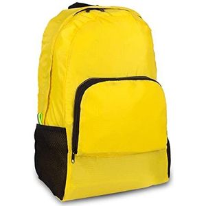 Elite Bags, EMS Ripstop opvouwbare rugzak, middelgroot, met overtrek, geel, Citroengras