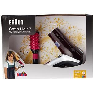 Theo Klein 5867 Braun Haardroger voor kinderen, met borstel en diffuser, speelgoed voor kinderen vanaf drie jaar