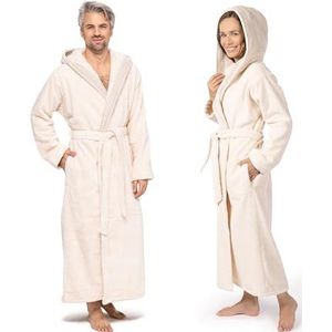 möve Wellness jas met capuchon, 100% katoen, naturel, 3440