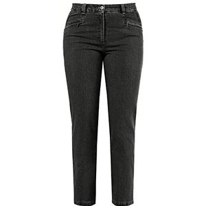 Ulla Popken Dames Slim Jeans Oversized Mony Grey (11), 47W / 34L, grijs (11)