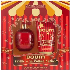 JEANNE ARTHES - Cadeauset voor dames – Boum Vanille & Sa Appel d'Amour – Eau de Parfum 100 ml + lichaamsmelk 150 ml – geur vanille muskus – gemaakt en verpakt in Frankrijk in Grasse