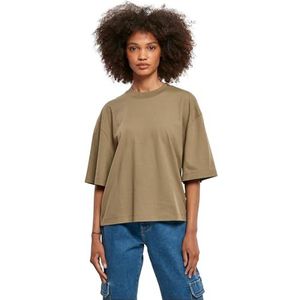 Urban Classics Oversized thee dames T-shirt (1 stuk), Khaki (stad)