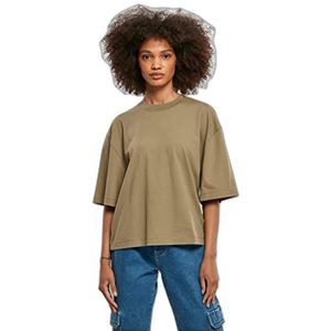 Urban Classics Oversized Biologisch T-shirt voor dames, Khaki (stad)