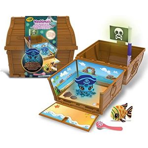 CRAYOLA - Washimals Ocean Glow Pets - schatkistset voor het kleuren en baden van puppy's, spel en cadeau voor kinderen vanaf 3 jaar