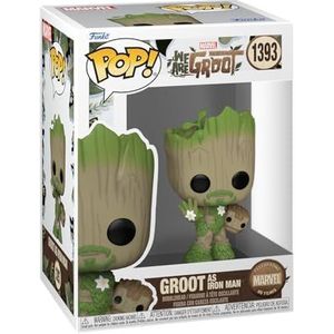 Funko Pop! Marvel: WAG - Iron Man - We Are Groot - Vinyl figuur om te verzamelen - Cadeau-idee - Officieel product - Speelgoed voor kinderen en volwassenen - TV-fans - Modelfiguur voor