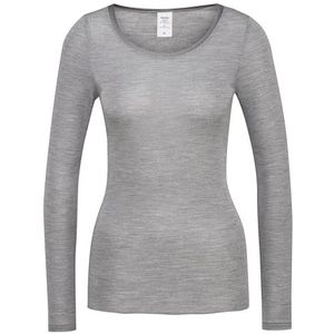 CALIDA True Confidence onderhemd met lange mouwen voor dames, grijs, 50-52, grijs.