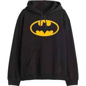 Batman MEBATMBSW024 Sweatshirt met capuchon, zwart, XXL, heren, zwart.