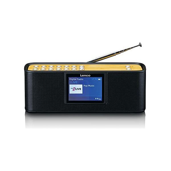 Lenco pdr-015 draagbare radio - kofferradio - dab en fm-fm - zendergeheugen  - batterijvoeding - zwart - Elektronica online kopen? | Ruime keus