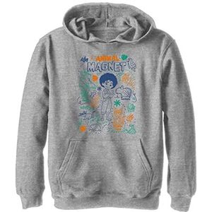 Disney Encanto Antonio Animal Hoodie voor jongens, grijs gemêleerd, Athletic S, Athletic grijs gemêleerd