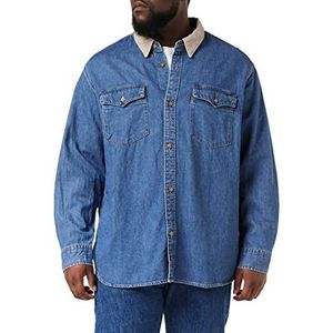Levi's Relaxed Fit Western Shirt heren (1 stuk), Blauwe steenwas