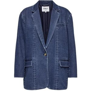 ONLY Onlcory Ls Dnm Blazer Gua Onlcory Ls Dnm Blazer Gua Dames (1 stuk), Medium blauwe denim, S
