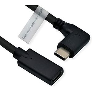 ROLINE Video verlengkabel (DP Alt Mode) USB type C-C ST/BU zwart 2m