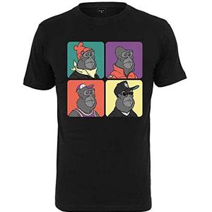 Mister Tee Bored Gorilla Multi Tee Heren T-Shirt Zwart XXL Zwart XXL, SCHWARZ