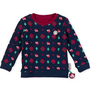 Sigikid Meisjes Mini Reversible Bio Katoen T-Shirt Donkerblauw/rood Omkeerbaar hemd, 110, donkerblauw/rood/omkeerbaar overhemd