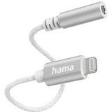 Hama Apple Lightning adapter naar 3,5 mm jack (hoofdtelefoonadapter voor iPhone, MFI-gecertificeerd, converter voor iPhone 13/12/11/XS Max/XS/XR/X/8 Plus/7 Plus/7) wit