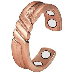 YINOX Magnetische koperen ring voor dames en heren, CPR-0954, koper, Koper