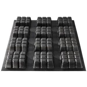 FLEXIPAN Moule Silicone 12 Petites Tablettes – Chocolat, Brownies, Apéritifs - Accessoire Pâtisserie Maison - Cuisson Uniforme, Démoulage Facile - Sucré, Salé - Portions Individuelles