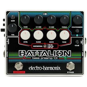 Electro Harmonix Battalion Bass Preamp & DI Bass Guitar Effects Pedaal