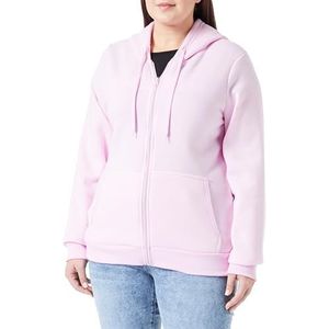 Kilata Sweat à capuche élégant en polyester avec fermeture éclair pour femme Rose Taille XL, Rose bonbon, XXL