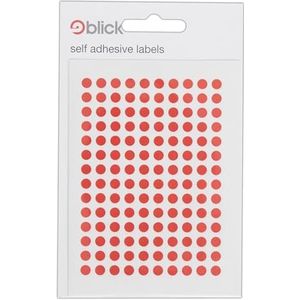 Blick 980 ronde stickers 5 mm rood