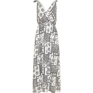 SIDONA Maxi-jurk voor dames 19323078-SI01, wit en zwart, maat M, maxi-jurk, M, Maxi-jurk