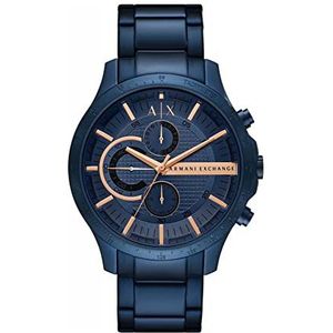 Armani Exchange AX2430 Chronograaf herenhorloge van roestvrij staal, blauw, Blauw, AX2430