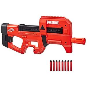 Nerf Fortnite, Compact SMG gemotoriseerde blaster, Ultra Red coating, interne oplader met 8 darts, 8 Elite darts