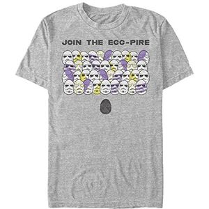 Star Wars The Egg-pire Organic T-shirt à manches courtes unisexe pour adulte, gris, L