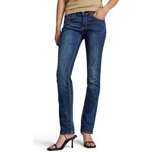 G-STAR RAW Dames Midge Saddle Mid Straight Wmn Jeans, Blauw, 29W / 32L