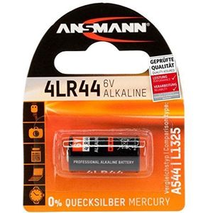 ANSMANN Alkaline batterij 4LR44 (6 V) V04034, A544, 28 A voor rekenmachine, garagedeuropener, alarmsysteem, draadloze trigger voor camera, meettoestellen, deurbel enz.