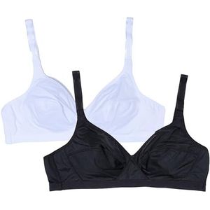 Playtex Basic beha voor dames, set van 2, zwart.