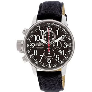 Invicta I-Force - Herenhorloge kwarts van roestvrij staal - 46 mm, zilver/zwart, Horloge