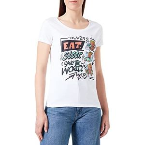 Marvel Womarcots033 T-shirt voor dames, Wit.