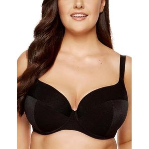 Gorteks Soutien-gorge rembourré pour femme, Noir, 85D