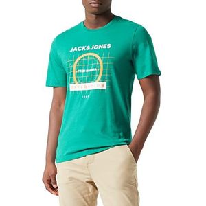JACK & JONES Jcoocean Tee SS Crew Neck Fst T-shirt voor heren, Groen