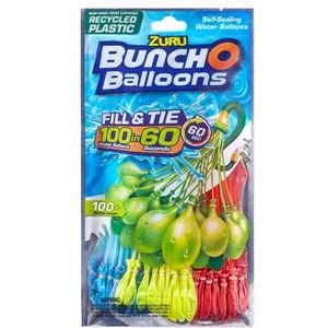 Zuru Bunch O ballonnen (kleur kan variëren, 3 boeketten, 100 waterballonnen met snelvulling, zelfbindend), 1 verpakking