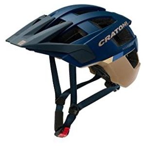 Cratoni Unisex – Allset helm voor volwassenen, donkerblauw/mat zand, L