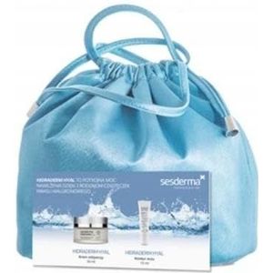 Sesderma Hidraderm Hyal Set - Voedende gezichtscrème 50 ml + oogcrème 15 ml - drievoudig hyaluronzuur voor diepe hydratatie, anti-aging en anti-rimpel