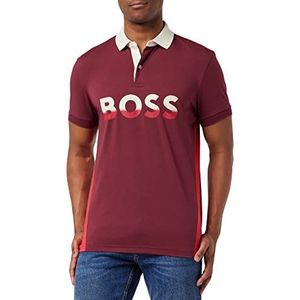 BOSS paviljoen jersey heren, Donker roze