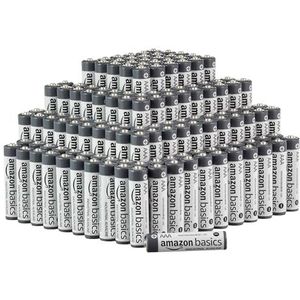 Amazon Basics AAA-alkalinebatterijen met hoge prestaties, 1,5 V, 5 jaar houdbaar, 200 stuks