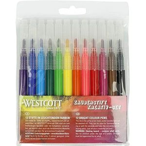 Westcott E-16801 00 Airbrush-inkt voor kinderen, 12 stuks