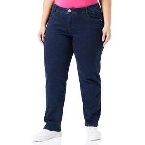 TRIANGLE Pantalon en jean pour femme, coupe droite, bleu, 46W / 32L