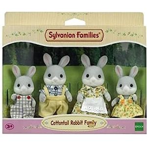 Sylvanian Families 4030  familie katoenstaartkonijn- fluweelzachte speelfiguren