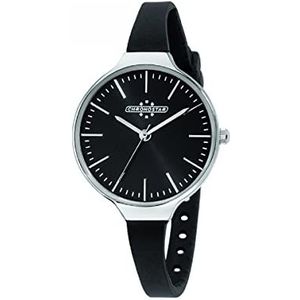 Chronostar Watches - R3751248504 - Dameshorloge - Quartz - Analoog - Zwarte Siliconen Band, Zwart/Zwart, Band, zwart/zwart, riem