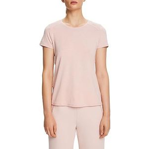 ESPRIT Rcs Ts Mesh yoga-shirt voor dames, Pastel roze